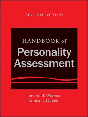 cover image of Handbook of Personality Assessment